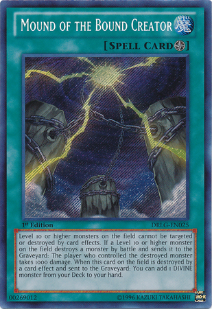 Mound of the Bound Creator [DRLG-EN025] Secret Rare | Jomio and Rueliete's Cards and Comics