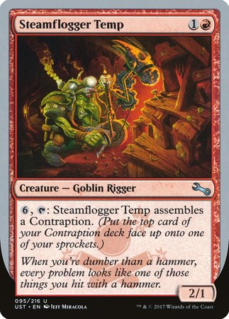 Steamflogger Temp [Unstable] | Jomio and Rueliete's Cards and Comics