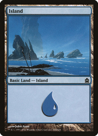 Island (304) [Commander 2011] | Jomio and Rueliete's Cards and Comics
