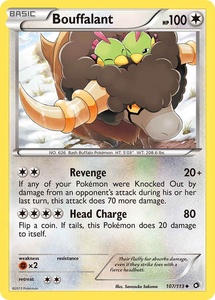 Bouffalant (107/113) [Black & White: Legendary Treasures] | Jomio and Rueliete's Cards and Comics