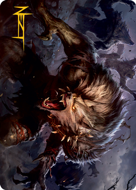 Village Reavers Art Card (Gold-Stamped Signature) [Innistrad: Midnight Hunt Art Series] | Jomio and Rueliete's Cards and Comics