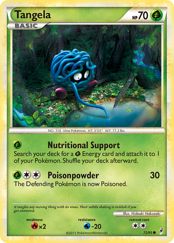 Tangela (72/95) [HeartGold & SoulSilver: Call of Legends] | Jomio and Rueliete's Cards and Comics