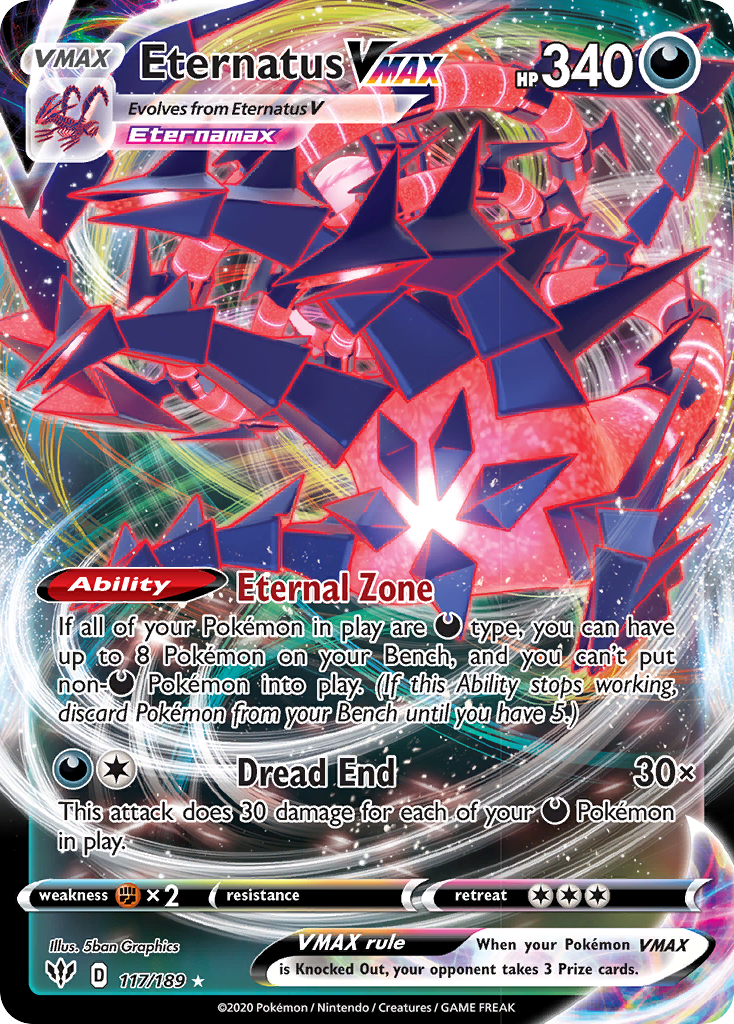 Eternatus VMAX (117/189) [Sword & Shield: Darkness Ablaze] | Jomio and Rueliete's Cards and Comics