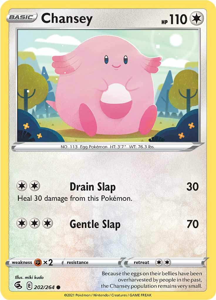 Chansey (202/264) [Sword & Shield: Fusion Strike] | Jomio and Rueliete's Cards and Comics