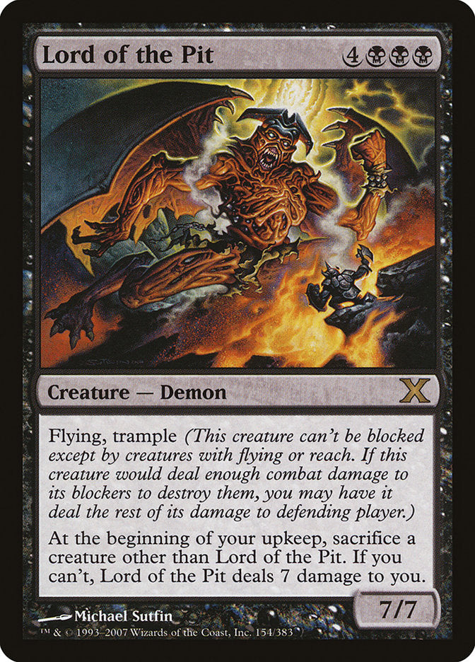 Lord of the Pit [Tenth Edition] | Jomio and Rueliete's Cards and Comics