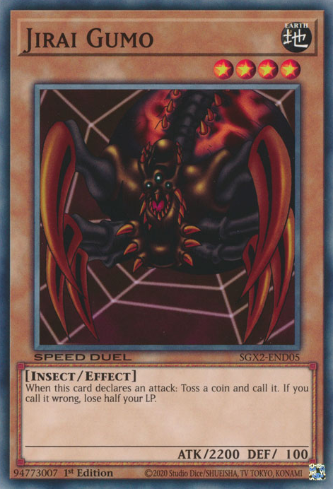 Jirai Gumo [SGX2-END05] Common | Jomio and Rueliete's Cards and Comics