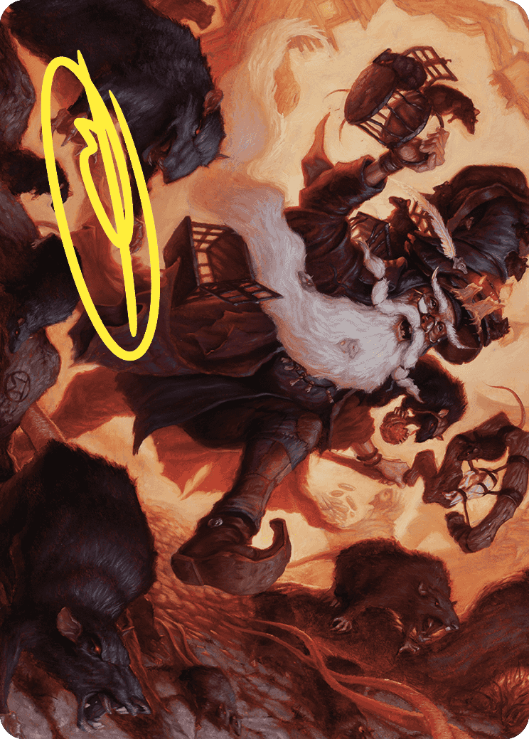 Tattered Ratter Art Card (Gold-Stamped Signature) [Wilds of Eldraine Art Series] | Jomio and Rueliete's Cards and Comics