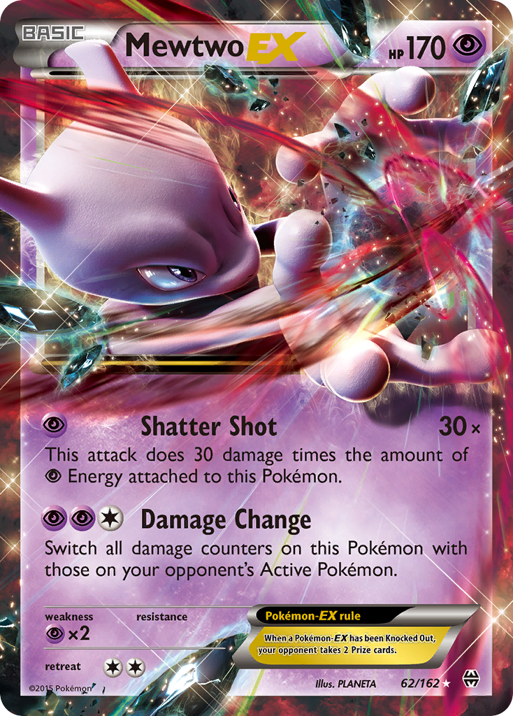 Mewtwo EX (62/162) [XY: BREAKthrough] | Jomio and Rueliete's Cards and Comics