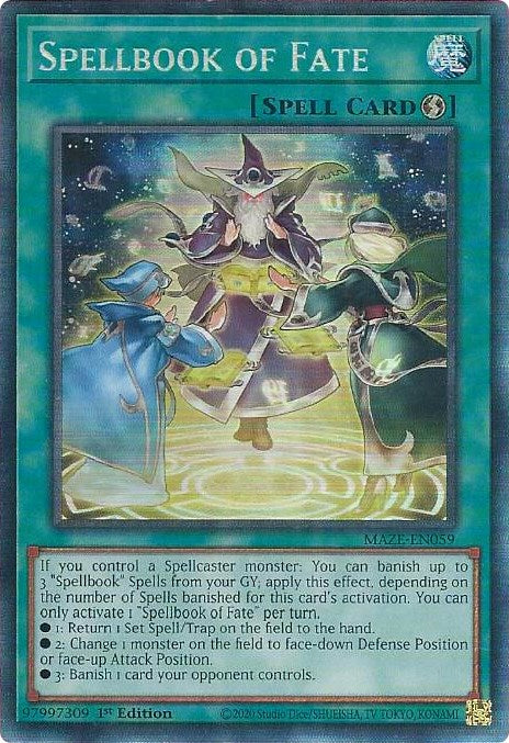 Spellbook of Fate [MAZE-EN059] Collector's Rare | Jomio and Rueliete's Cards and Comics