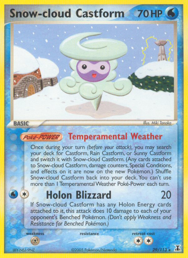 Snow-cloud Castform (29/113) [EX: Delta Species] | Jomio and Rueliete's Cards and Comics