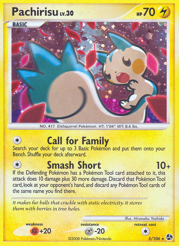 Pachirisu (5/106) [Diamond & Pearl: Great Encounters] | Jomio and Rueliete's Cards and Comics