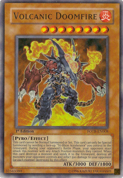 Volcanic Doomfire [FOTB-EN008] Ultra Rare | Jomio and Rueliete's Cards and Comics