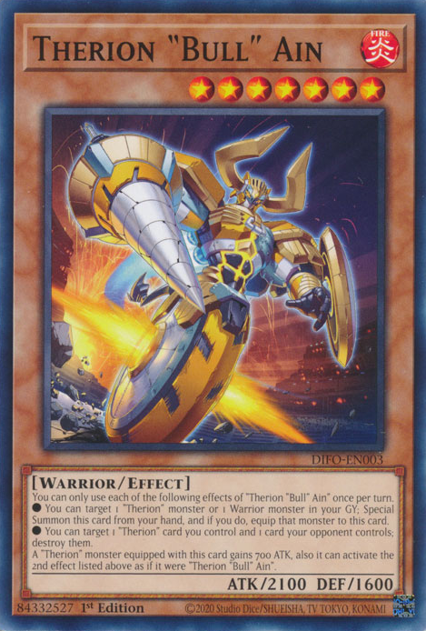 Therion Bull Ain [DIFO-EN003] Common | Jomio and Rueliete's Cards and Comics