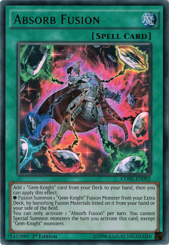 Absorb Fusion [CORE-EN092] Ultra Rare | Jomio and Rueliete's Cards and Comics