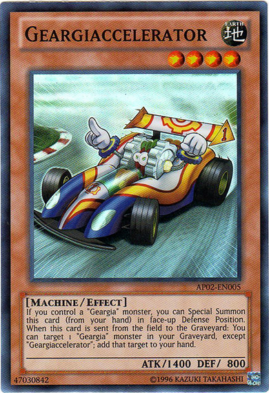 Geargiaccelerator [AP02-EN005] Super Rare | Jomio and Rueliete's Cards and Comics