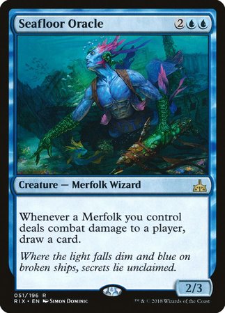 Seafloor Oracle [Rivals of Ixalan] | Jomio and Rueliete's Cards and Comics