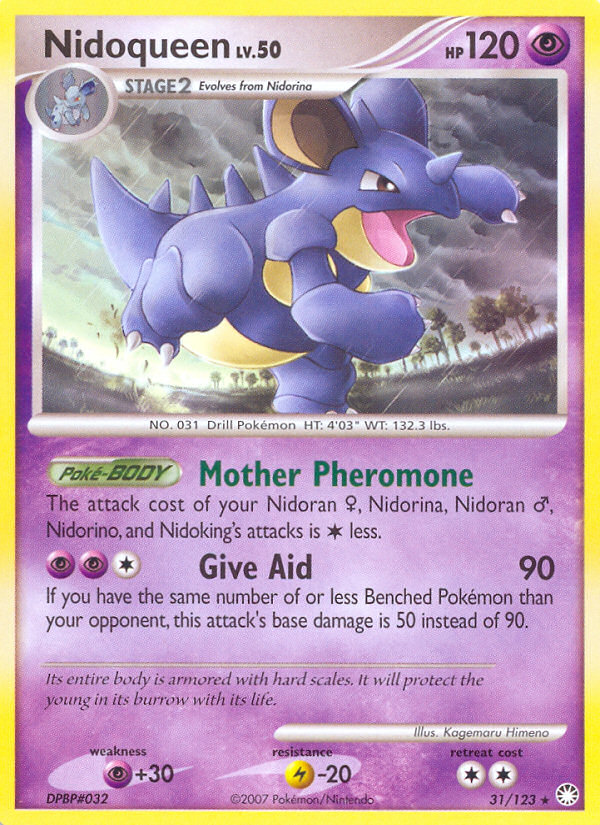 Nidoqueen (31/123) [Diamond & Pearl: Mysterious Treasures] | Jomio and Rueliete's Cards and Comics