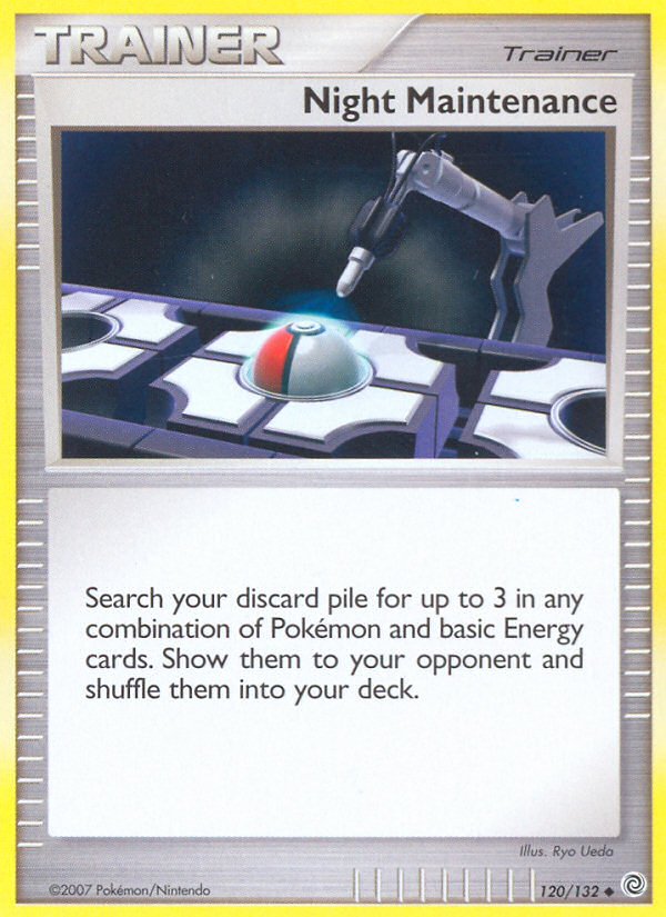 Night Maintenance (120/132) [Diamond & Pearl: Secret Wonders] | Jomio and Rueliete's Cards and Comics