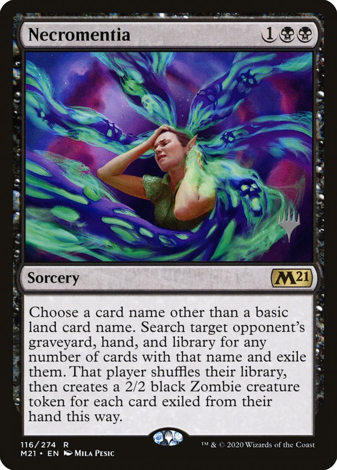 Necromentia (Promo Pack) [Core Set 2021 Promos] | Jomio and Rueliete's Cards and Comics