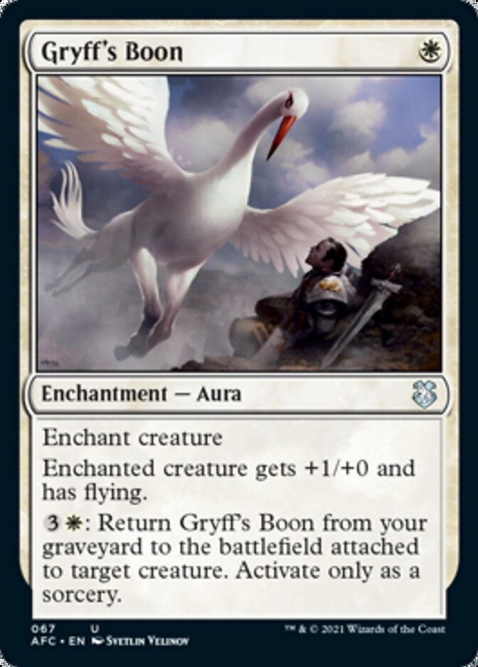 Gryff's Boon [Dungeons & Dragons: Adventures in the Forgotten Realms Commander] | Jomio and Rueliete's Cards and Comics