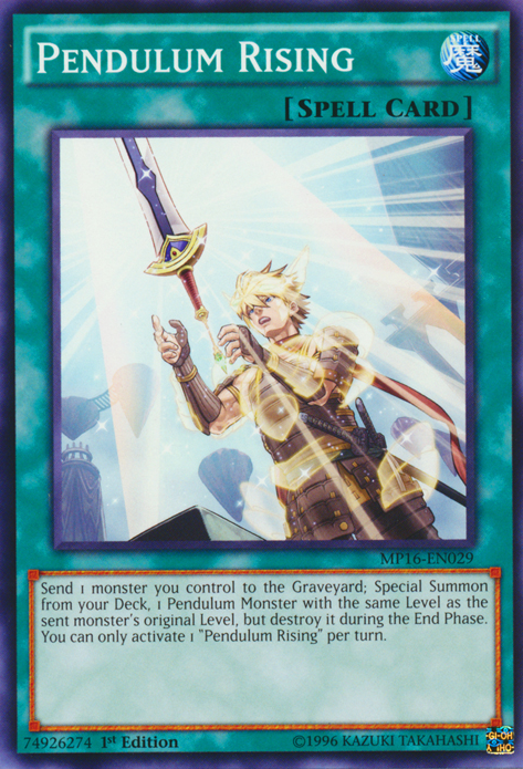 Pendulum Rising [MP16-EN029] Common | Jomio and Rueliete's Cards and Comics
