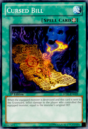 Cursed Bill [STBL-EN059] Common | Jomio and Rueliete's Cards and Comics