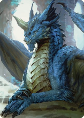 Young Blue Dragon Art Card [Commander Legends: Battle for Baldur's Gate Art Series] | Jomio and Rueliete's Cards and Comics