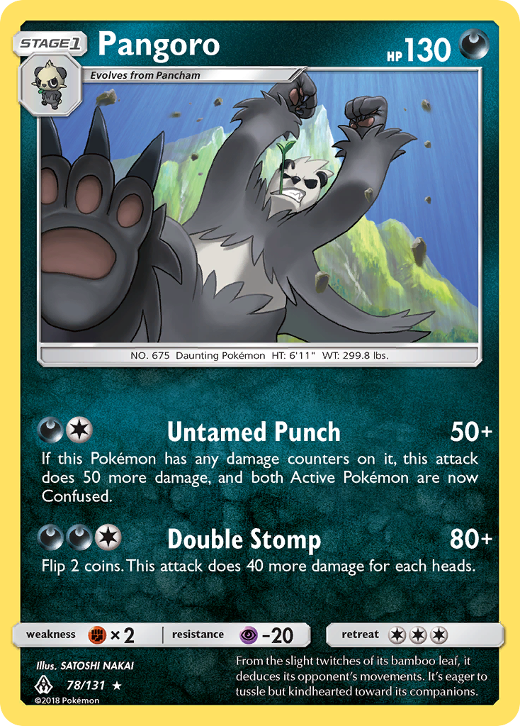 Pangoro (78/131) [Sun & Moon: Forbidden Light] | Jomio and Rueliete's Cards and Comics