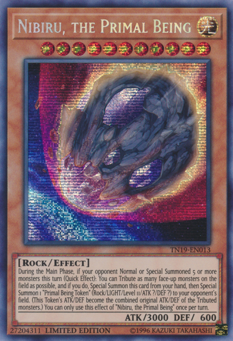 Nibiru, the Primal Being [TN19-EN013] Prismatic Secret Rare | Jomio and Rueliete's Cards and Comics