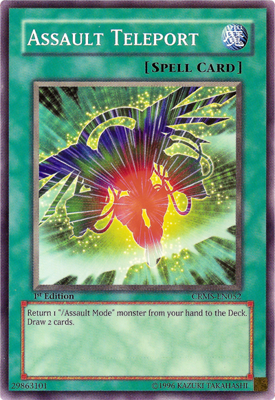 Assault Teleport [CRMS-EN052] Common | Jomio and Rueliete's Cards and Comics