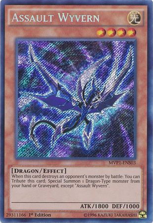 Assault Wyvern [MVP1-ENS03] Secret Rare | Jomio and Rueliete's Cards and Comics