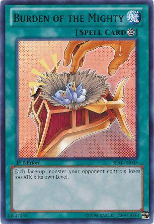 Burden of the Mighty [BP01-EN045] Rare | Jomio and Rueliete's Cards and Comics