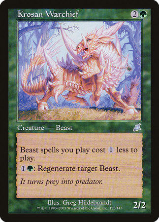 Krosan Warchief [Scourge] | Jomio and Rueliete's Cards and Comics