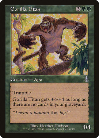 Gorilla Titan [Odyssey] | Jomio and Rueliete's Cards and Comics