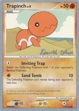 Trapinch LV.9 (115/132) (Stallgon - David Cohen) [World Championships 2009] | Jomio and Rueliete's Cards and Comics