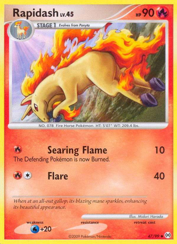 Rapidash (47/99) [Platinum: Arceus] | Jomio and Rueliete's Cards and Comics