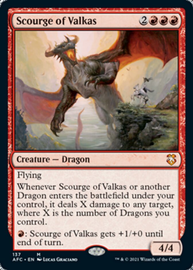 Scourge of Valkas [Dungeons & Dragons: Adventures in the Forgotten Realms Commander] | Jomio and Rueliete's Cards and Comics