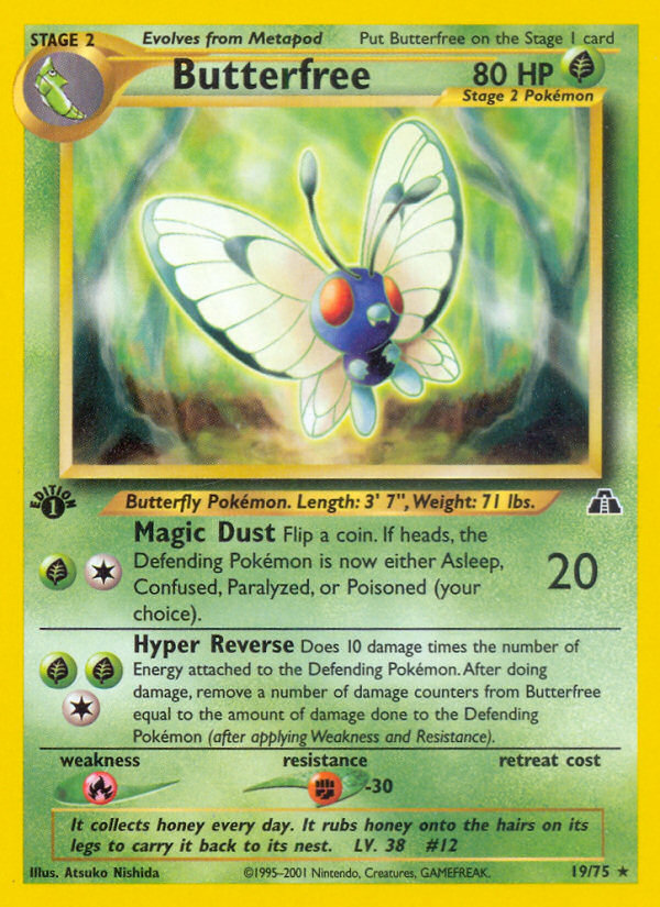Butterfree (19/75) [Neo Discovery 1st Edition] | Jomio and Rueliete's Cards and Comics