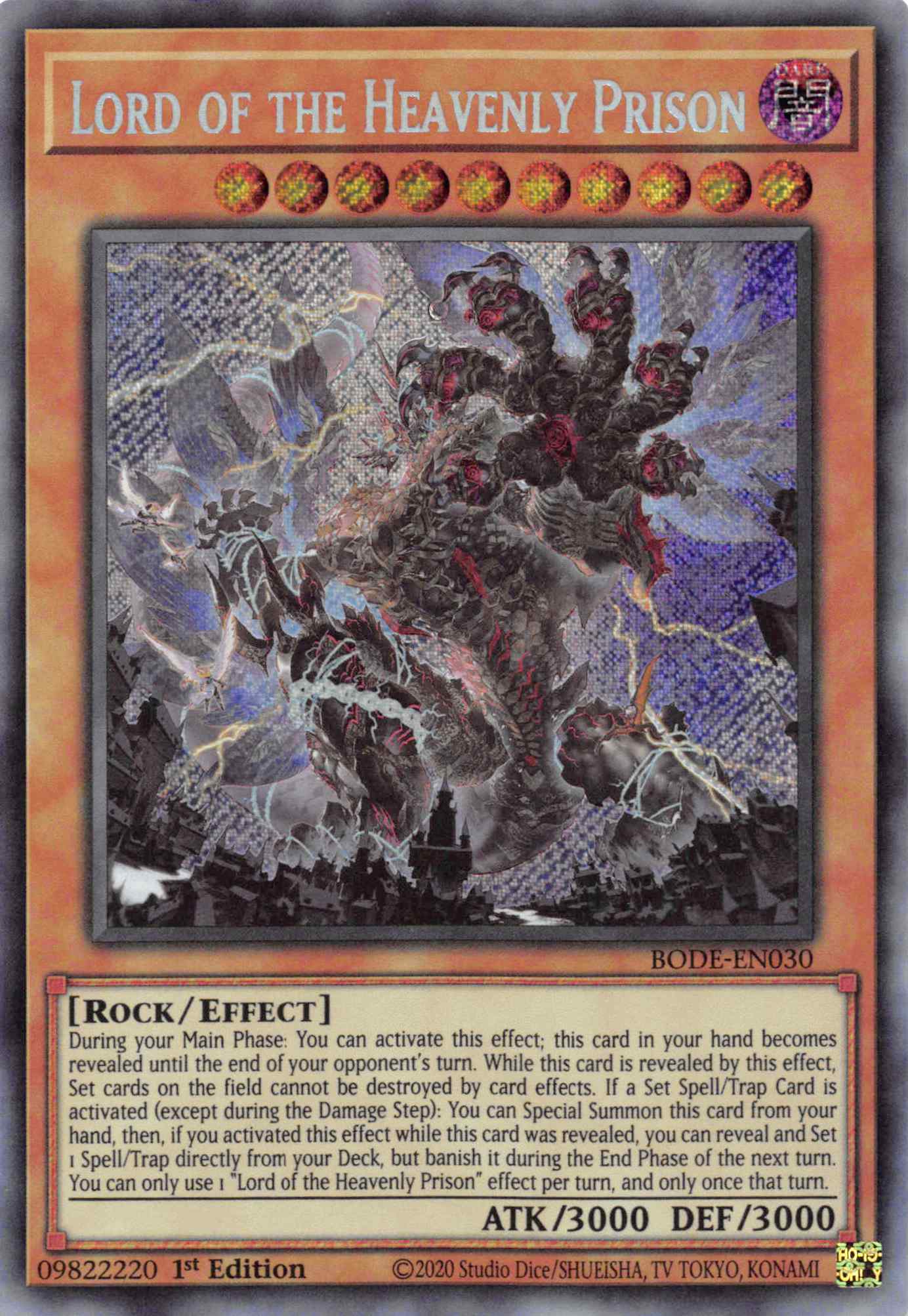 Lord of the Heavenly Prison [BODE-EN030] Secret Rare | Jomio and Rueliete's Cards and Comics