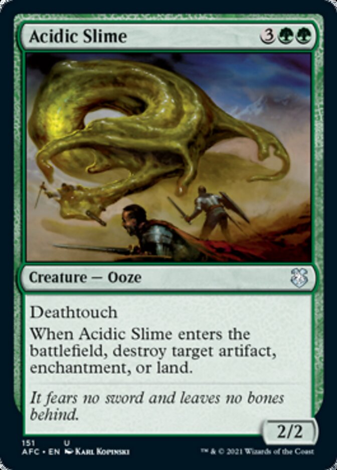 Acidic Slime [Dungeons & Dragons: Adventures in the Forgotten Realms Commander] | Jomio and Rueliete's Cards and Comics