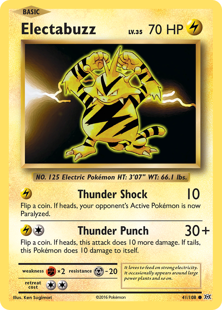 Electabuzz (41/108) [XY: Evolutions] | Jomio and Rueliete's Cards and Comics
