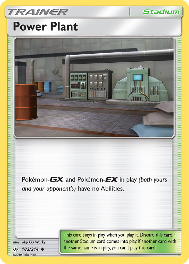 Power Plant (183/214) [Sun & Moon: Unbroken Bonds] | Jomio and Rueliete's Cards and Comics
