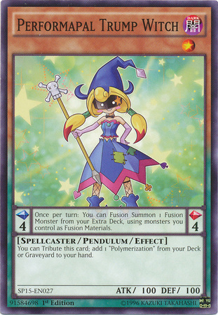 Performapal Trump Witch [SP15-EN027] Common | Jomio and Rueliete's Cards and Comics