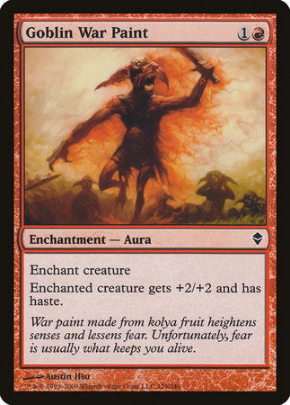 Goblin War Paint [Zendikar] | Jomio and Rueliete's Cards and Comics