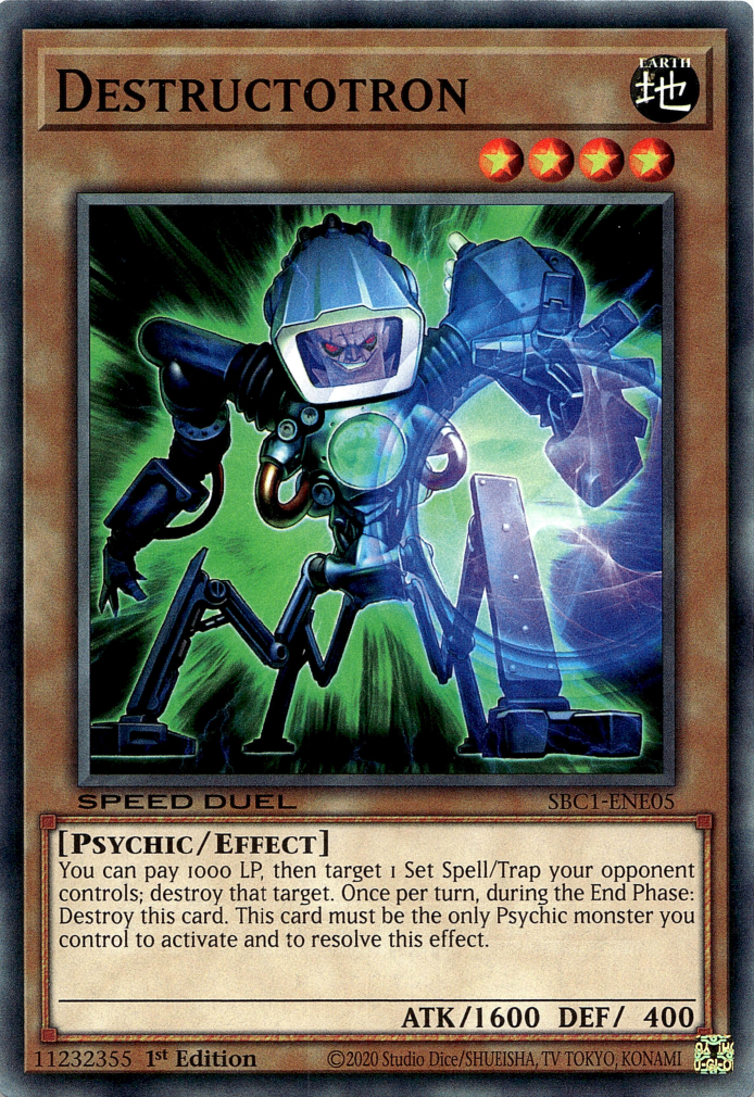 Destructotron [SBC1-ENE05] Common | Jomio and Rueliete's Cards and Comics