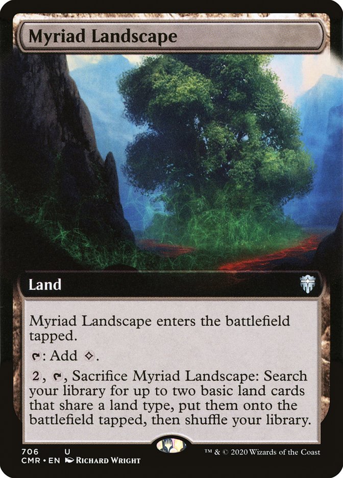 Myriad Landscape (Extended Art) [Commander Legends] | Jomio and Rueliete's Cards and Comics