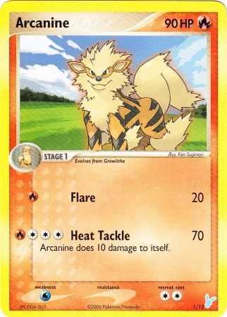 Arcanine (1/12) [EX: Trainer Kit 2 - Minun] | Jomio and Rueliete's Cards and Comics