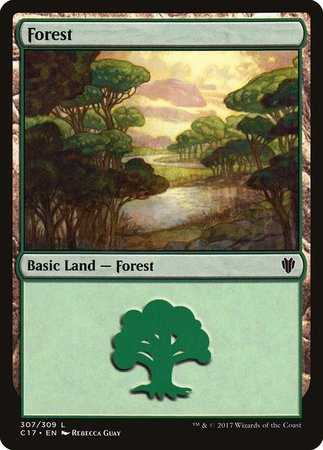 Forest (307) [Commander 2017] | Jomio and Rueliete's Cards and Comics
