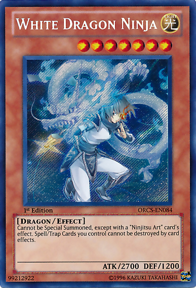 White Dragon Ninja [ORCS-EN084] Secret Rare | Jomio and Rueliete's Cards and Comics