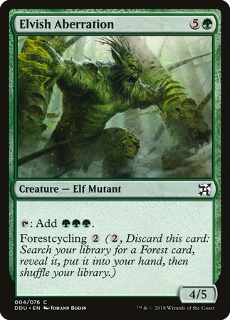 Elvish Aberration [Duel Decks: Elves vs. Inventors] | Jomio and Rueliete's Cards and Comics